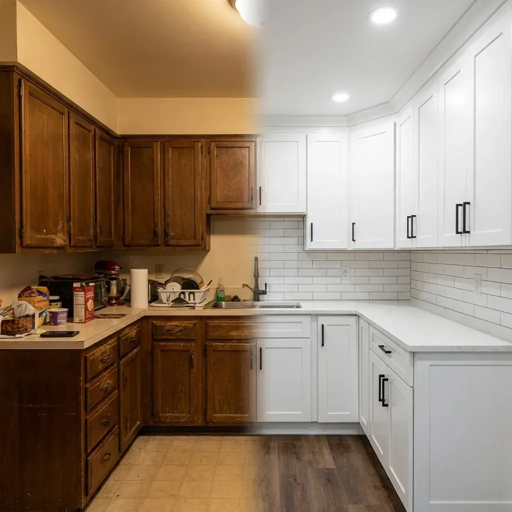 Cabinet refacing refinishing