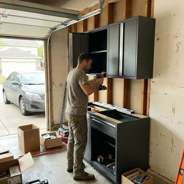 Fremont garage storage cabinet install