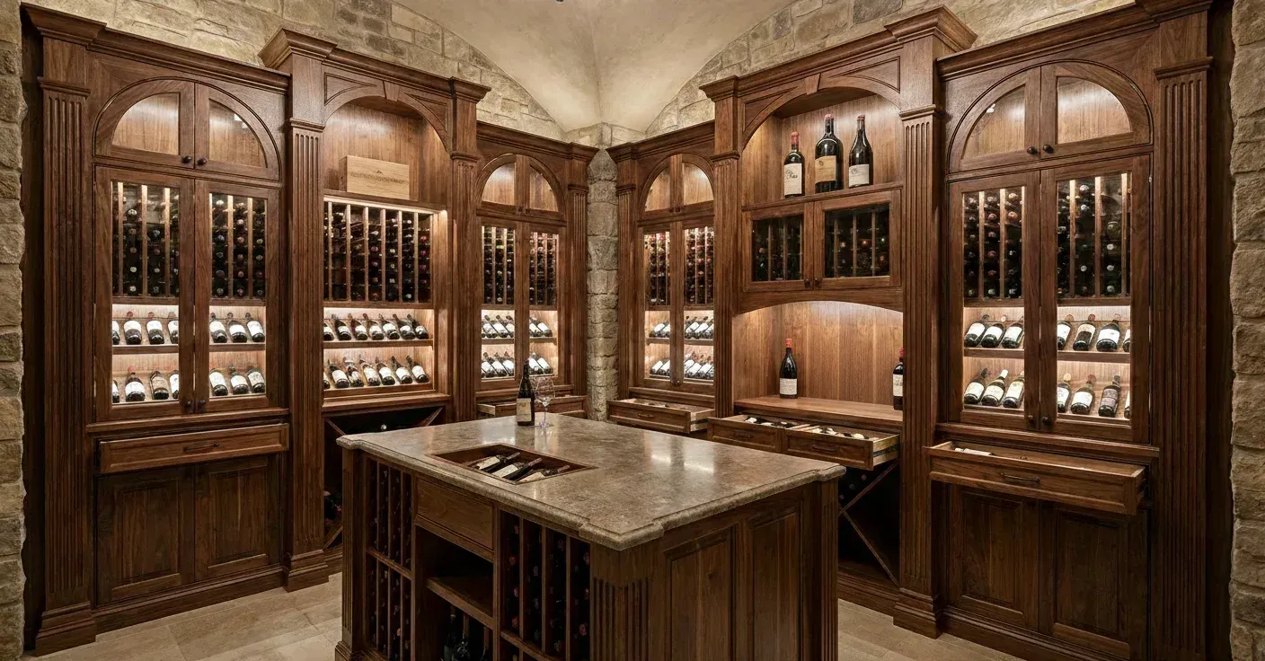 Custom Wine & Bar Cabinets hero